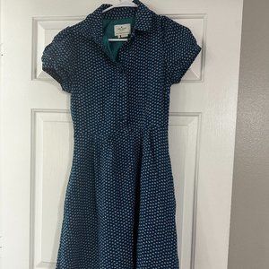 Kate Spade Blue Dress with Hearts Size 2